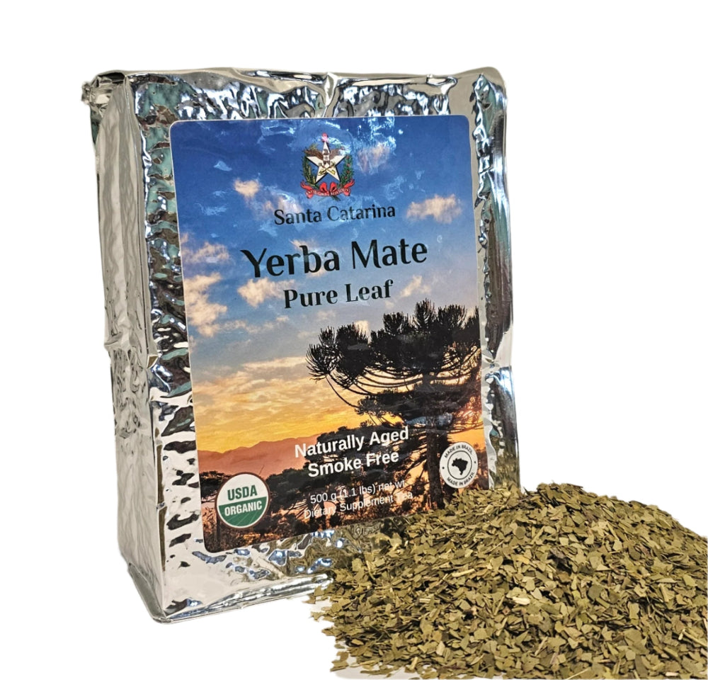 Yerba Mate Orgánica Verde Yacuy (Corte Chimarrao) 1 Kg (2.2 Lbs)