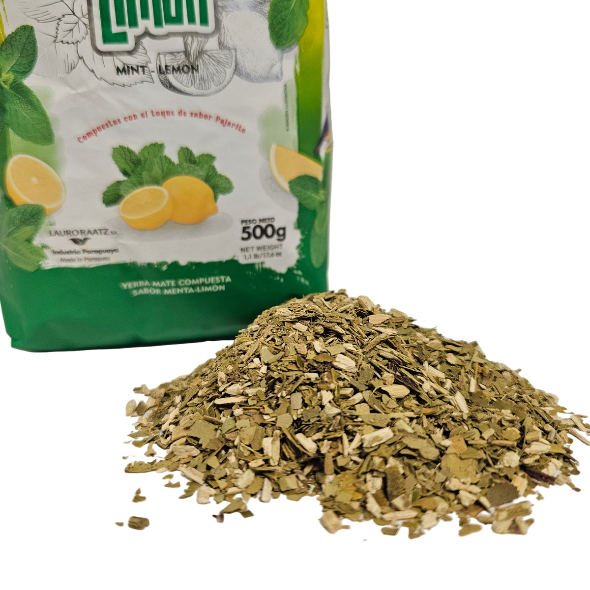 Yerba Mate Pajarito con Menta y Limón 500 g (1.1 lbs)