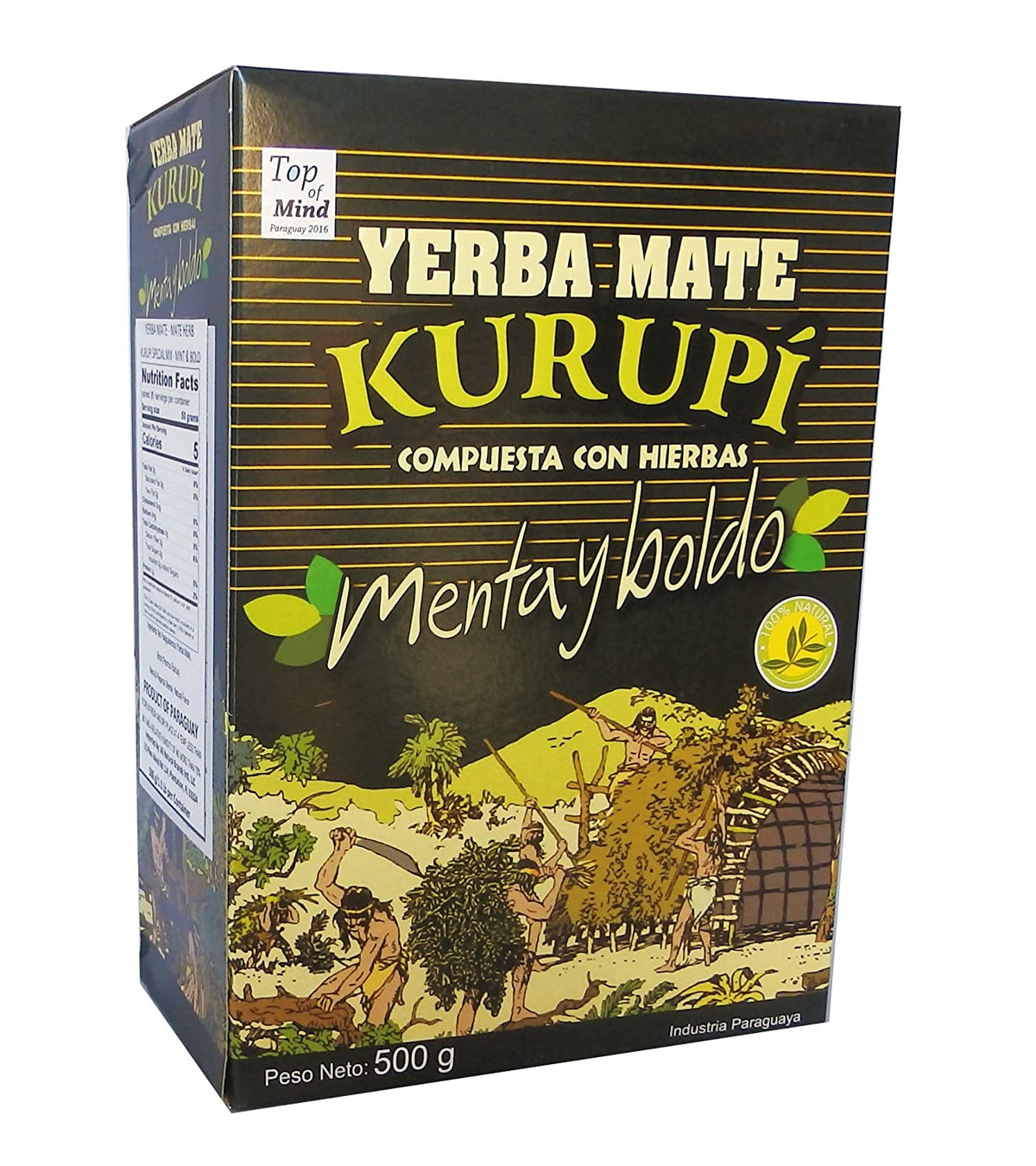 Kurupi Mint Boldo Yerba Mate 500g (1.1 lbs)