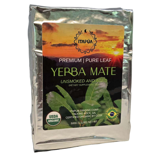 Premium Organic Yerba Mate Pure Leaf 500g (1.1 lbs)
