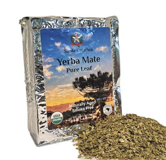Santa Catarina Organic Aged Pure Leaf Yerba Mate 500g (1.1 lbs)