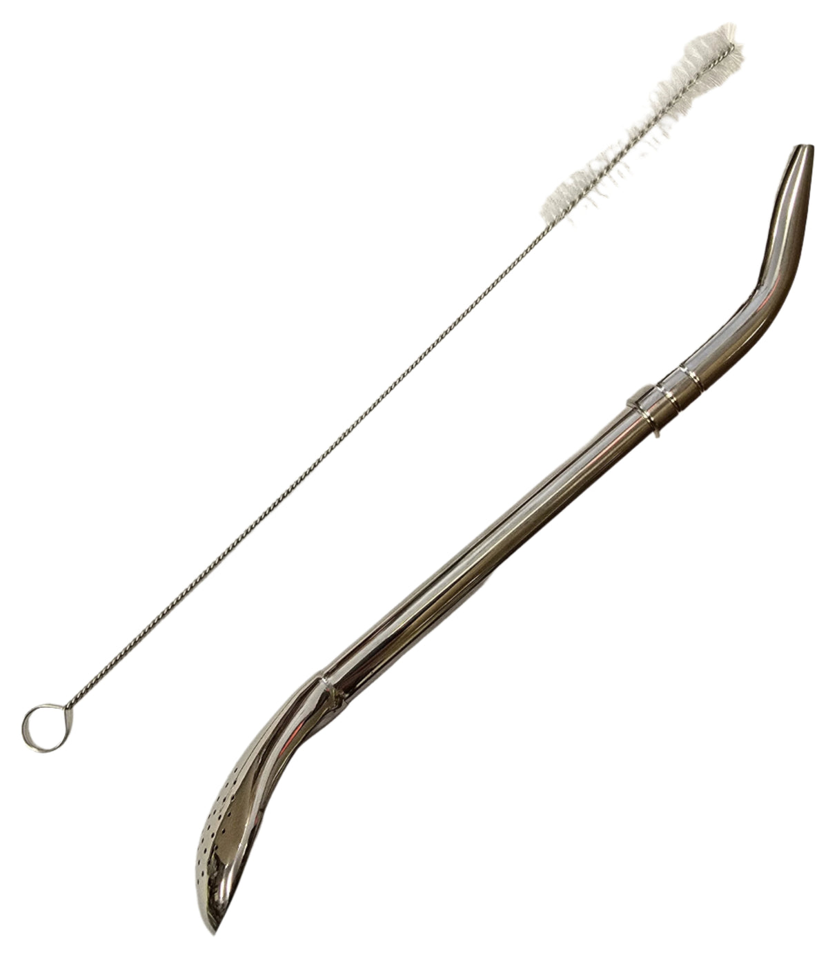 Spoon Stainless Steel Bombilla with Brush 18 cm (7.25 in)