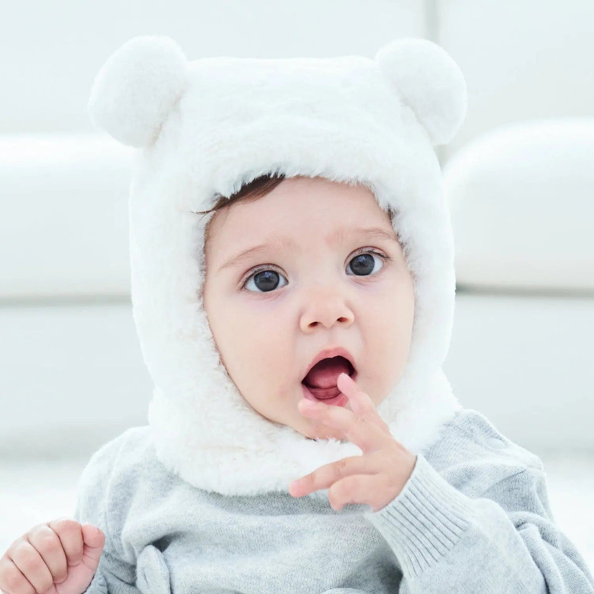 Cagoule douce bébé hiver Mini Merveille