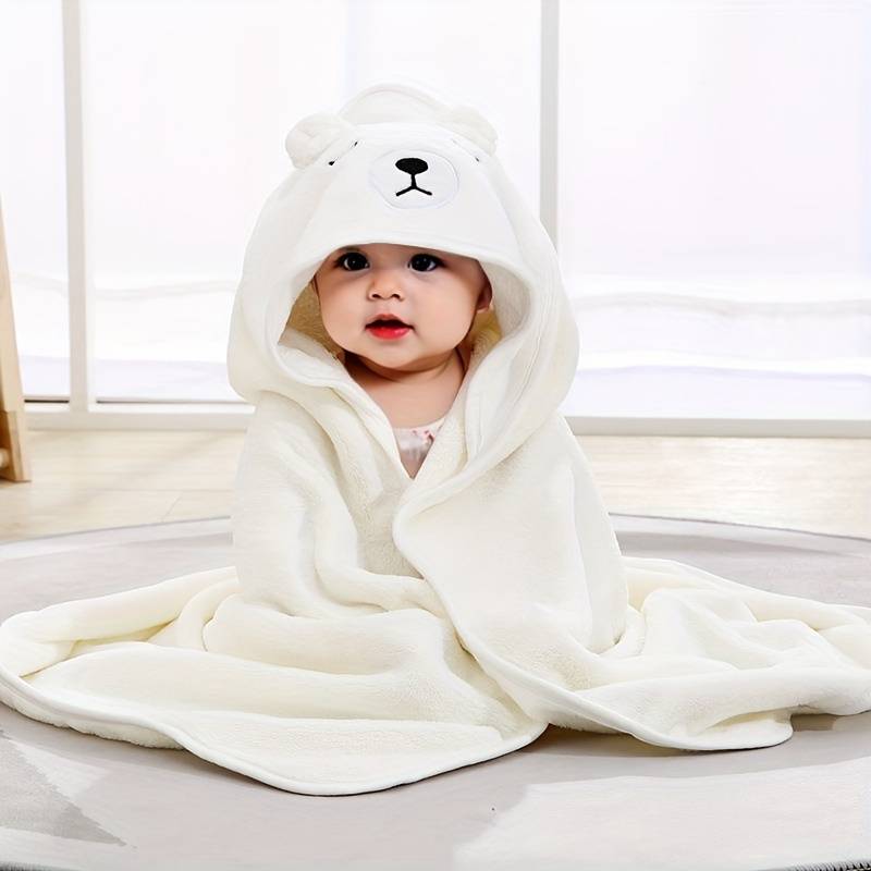 Cape de bain bébé à capuche animaux sortie de bain Mini Merveille