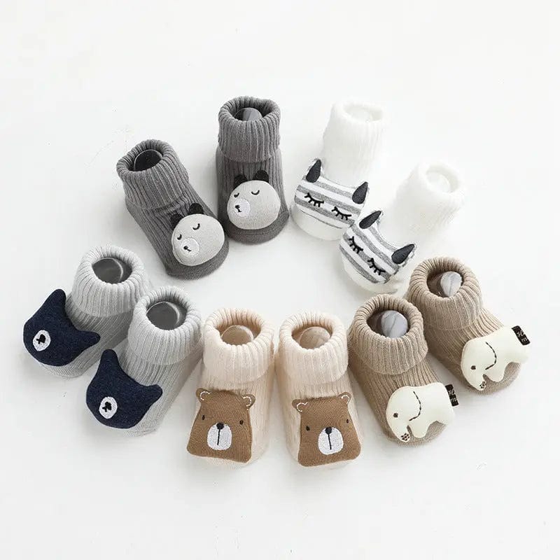 Chaussettes animaux pour bébé - Mini merveilleCJWJYEYE05421-Coffee-XS