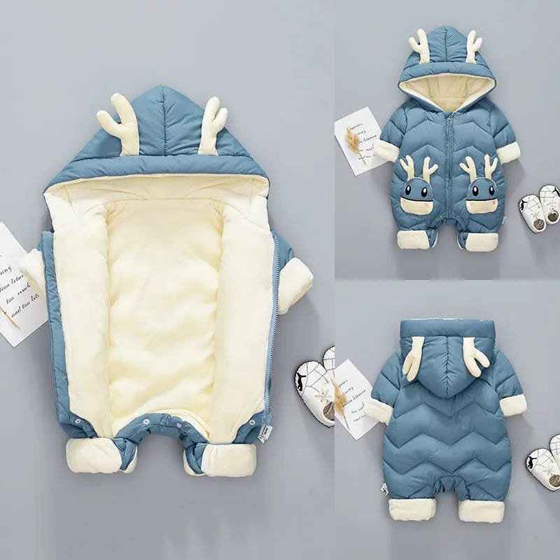 Combinaison hiver à cornes bébé Mini Merveille