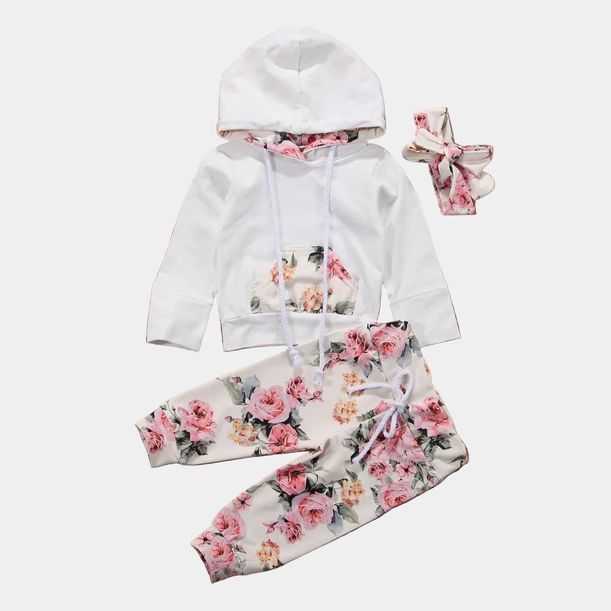 Ensemble 3 pièces survêtement pour bébé - Mini merveilleCJWJYEYE01428-White-70cm