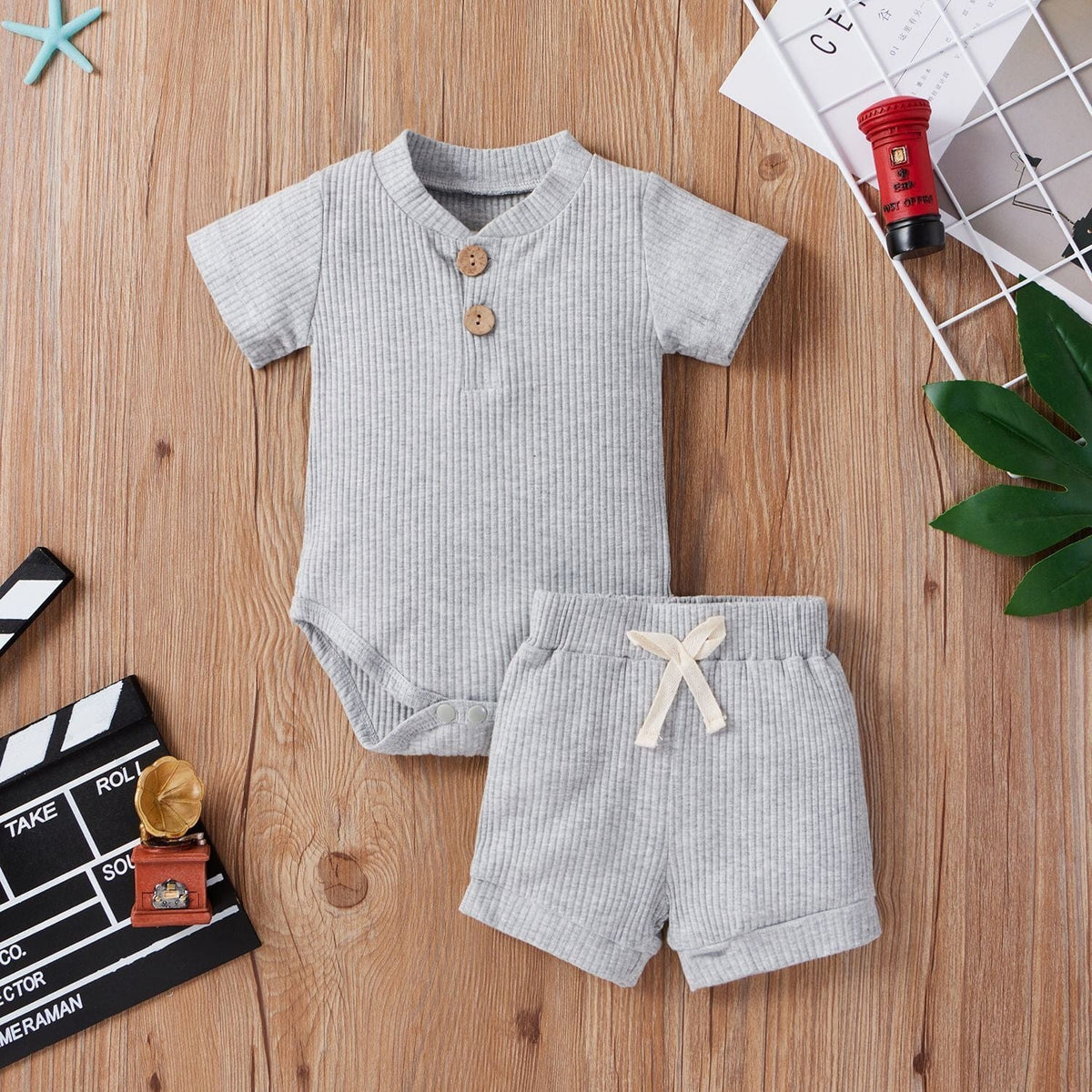 Ensemble Été Bébé Garçon – Body & Short - Mini merveilleCJYE177244601AZ