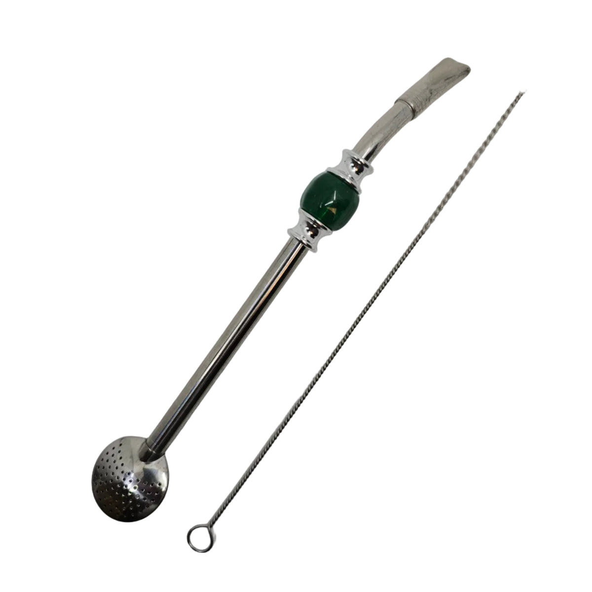 Green Easy Clean Stainless Steel Bombilla 8 in (21 cm)