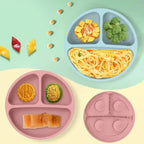 Set Repas Bébé 9 Pièces en Silicone - Mini merveille14:200002130Pink 9PCS Wood Set